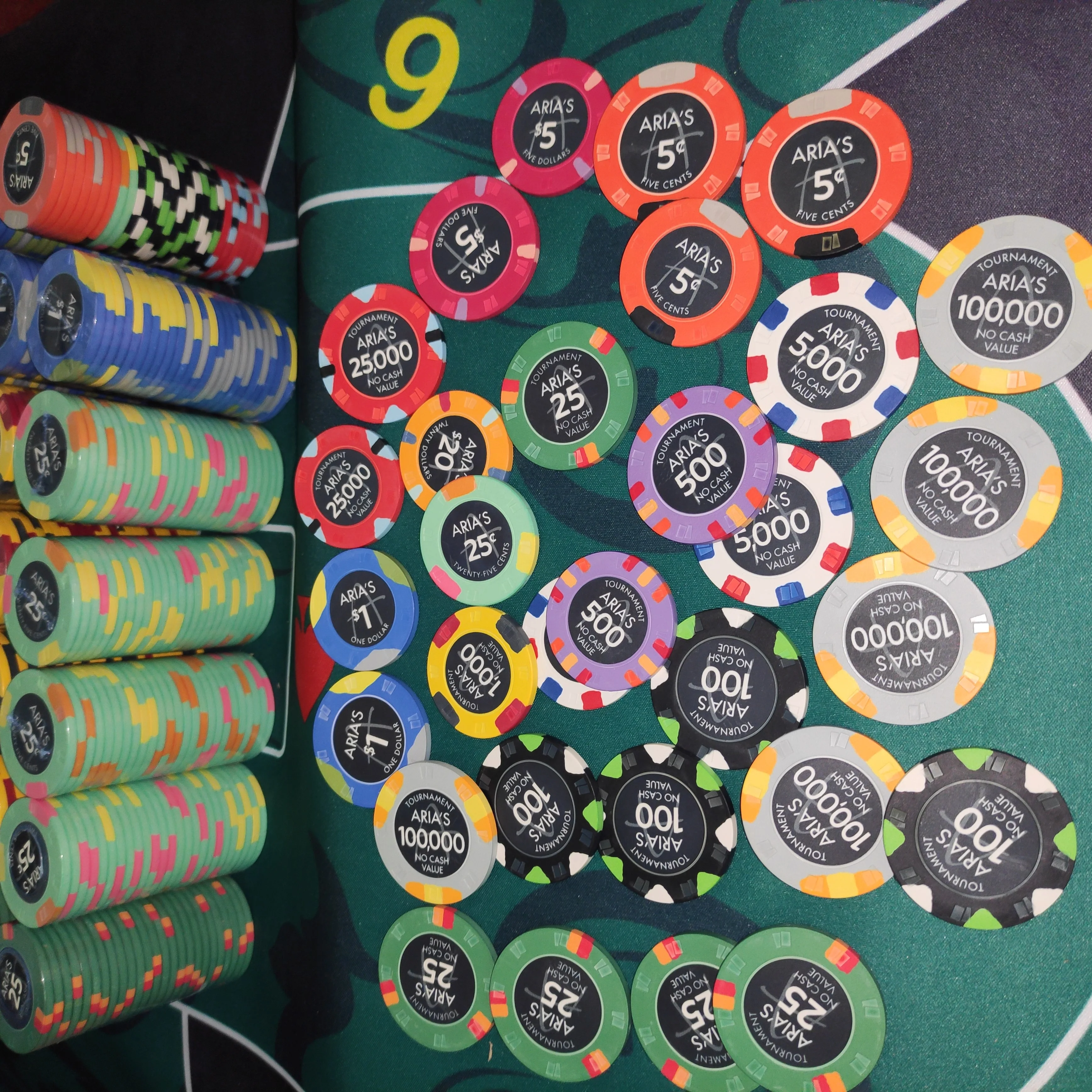 Casino bord i detalje
